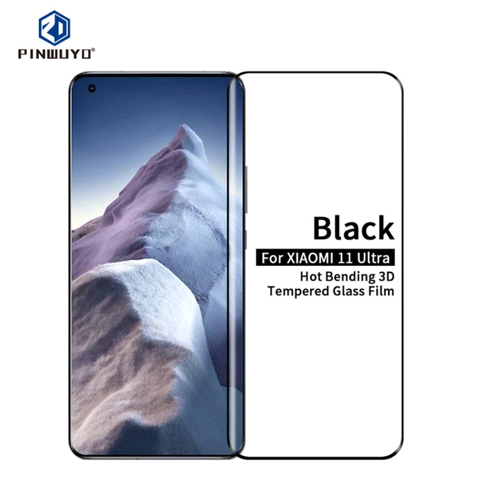 PINWUYO 9H 3D Película de vidrio templado doblado en caliente, For Xiaomi Mi 11 Pro, For Xiaomi Mi 11 Ultra, For OnePlus 9 Pro, For OPPO Find X3 / 3X Pro