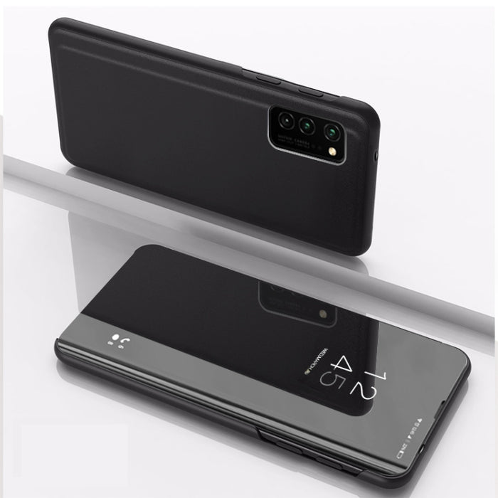 Estuche de cuero con tapa horizontal de espejo chapado con soporte, For Samsung Galaxy F62/M62, For Samsung Galaxy A52 5G/4G, For Samsung Galaxy A72 5G/4G, For Samsung Galaxy A32 4G, For Samsung Galaxy A32 5G, For OPPO Find X3 / Find X3 Pro            ...
