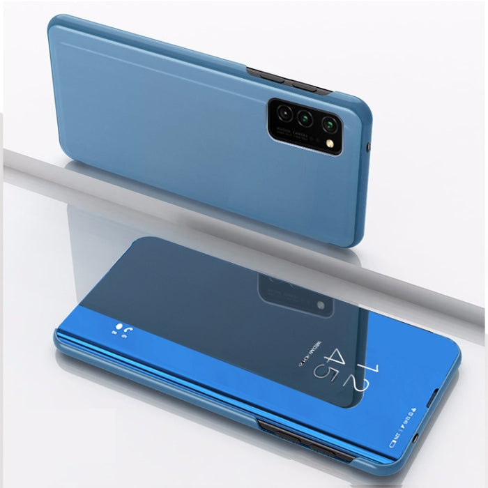 Estuche de cuero con tapa horizontal de espejo chapado con soporte, For Samsung Galaxy F62/M62, For Samsung Galaxy A52 5G/4G, For Samsung Galaxy A72 5G/4G, For Samsung Galaxy A32 4G, For Samsung Galaxy A32 5G, For OPPO Find X3 / Find X3 Pro            ...