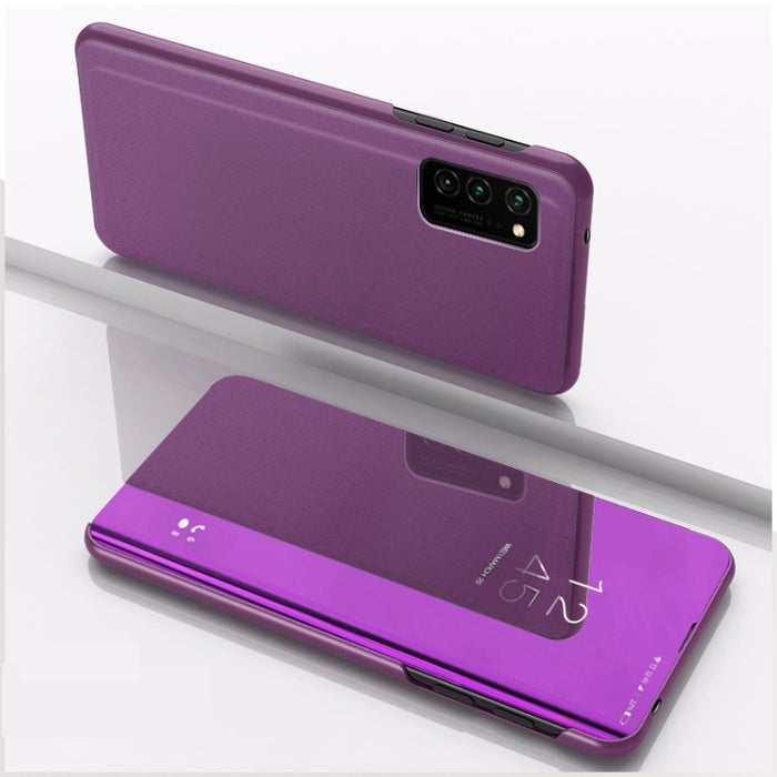 Estuche de cuero con tapa horizontal de espejo chapado con soporte, For Samsung Galaxy F62/M62, For Samsung Galaxy A52 5G/4G, For Samsung Galaxy A72 5G/4G, For Samsung Galaxy A32 4G, For Samsung Galaxy A32 5G, For OPPO Find X3 / Find X3 Pro            ...