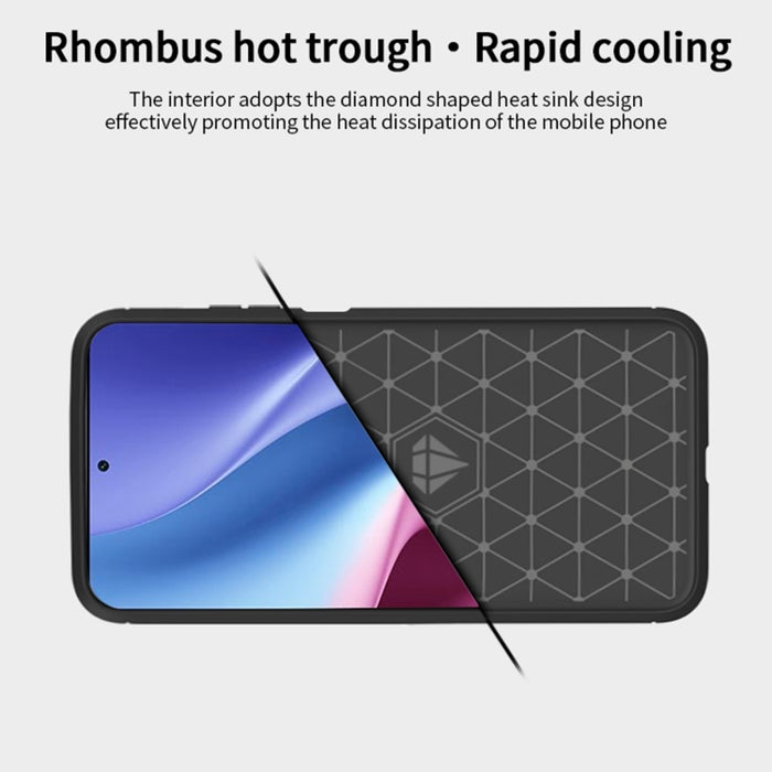 Funda de TPU suave de fibra de carbono con textura cepillada de la serie Gentleness de MOFI, For Redmi K40 /K40 Pro /K40 Pro+/Poco F3, For Redmi Note 9s /Note 9 Pro /Note 9 Pro Max, For Xiaomi Redmi Note 10 / Note 10S                                   ...
