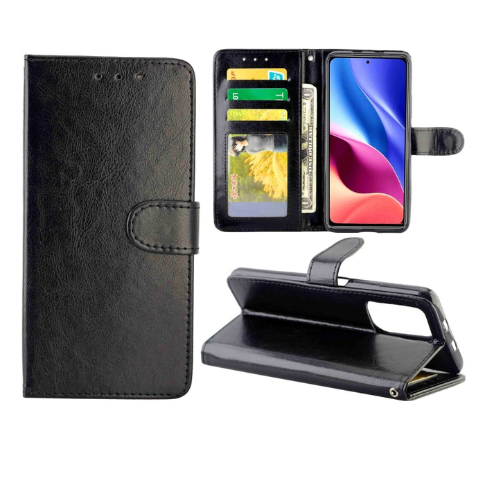 Estuche protector con tapa horizontal de cuero con textura de caballo loco con soporte y ranuras para tarjetas y billetera y marco de fotos, For OPPO A55 5G, For OPPO A93 5G, For vivo Y31S/Y52S/IQOO U3 5G, For Samsung Galaxy A02/M02                    ...