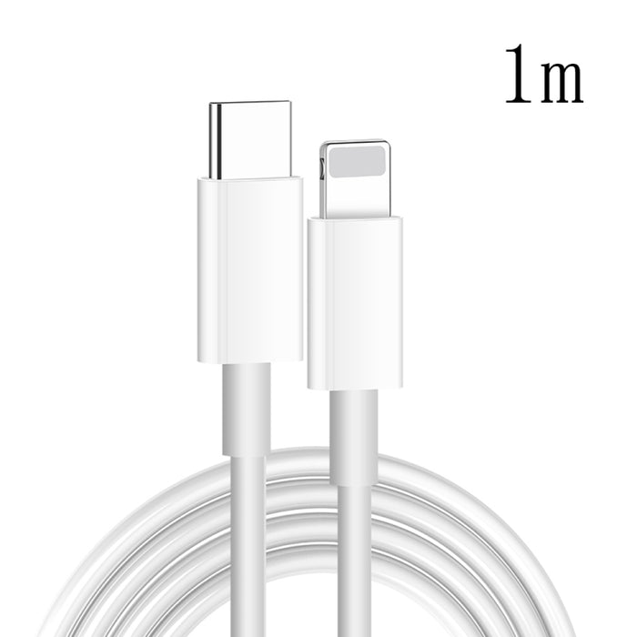 XJ-61 12W USB-C / Type-C a cable de carga rápida PD de 8 pines, 1m, 1.5m, 2m