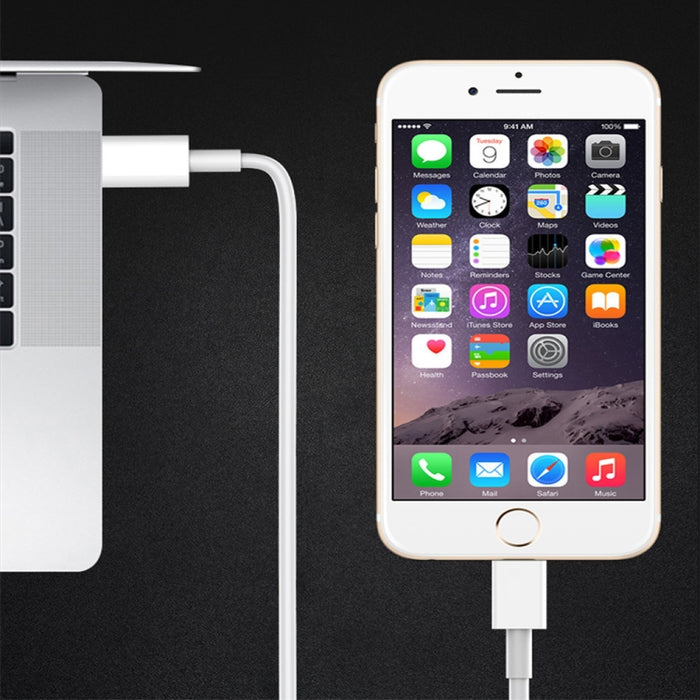 XJ-61 12W USB-C / Type-C a cable de carga rápida PD de 8 pines, 1m, 1.5m, 2m