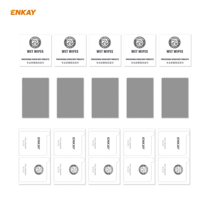 5 PCS ENKAY Hat-Prince 0.26mm 9H 2.5D Película de vidrio templado de borde curvo, For Xiaomi Poco F3, For Xiaomi 11X / 11X Pro / 11i