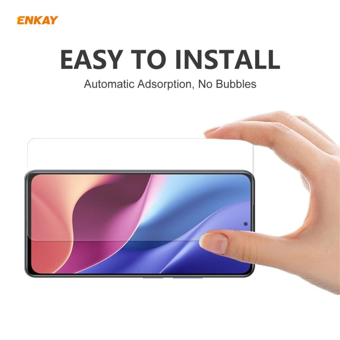 10 PCS ENKAY Hat-Prince 0.26mm 9H 2.5D Película de vidrio templado de borde curvo, For Xiaomi Poco F3, For Xiaomi 11X / 11X Pro / 11i