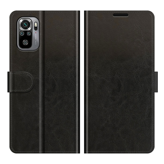 Para Xiaomi Redmi Note 10S R64 Texture Single Horizontal Flip Funda protectora con soporte y ranuras para tarjetas y billetera y marco de fotos, For Xiaomi Redmi Note 10S
