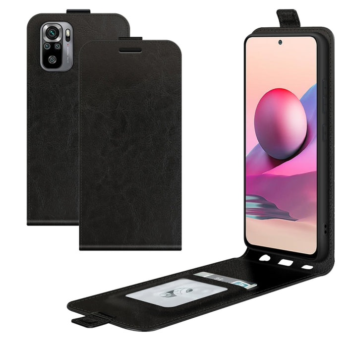 Para Xiaomi Redmi Note 10S R64 Funda protectora de cuero con tapa vertical individual con textura con ranuras para tarjetas y marco de fotos, For Xiaomi Redmi Note 10S