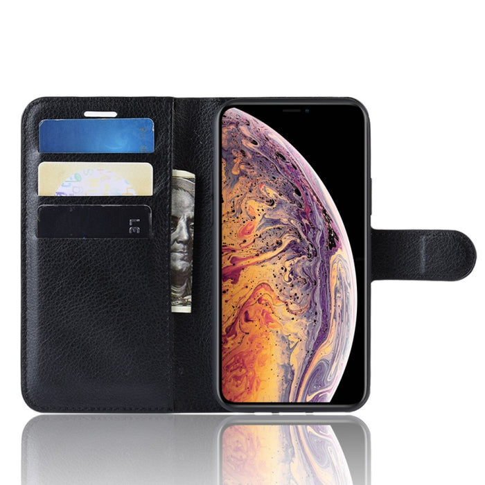 Litchi Skin PU Funda de cuero con soporte para billetera móvil para iPhone XI Max (2019)