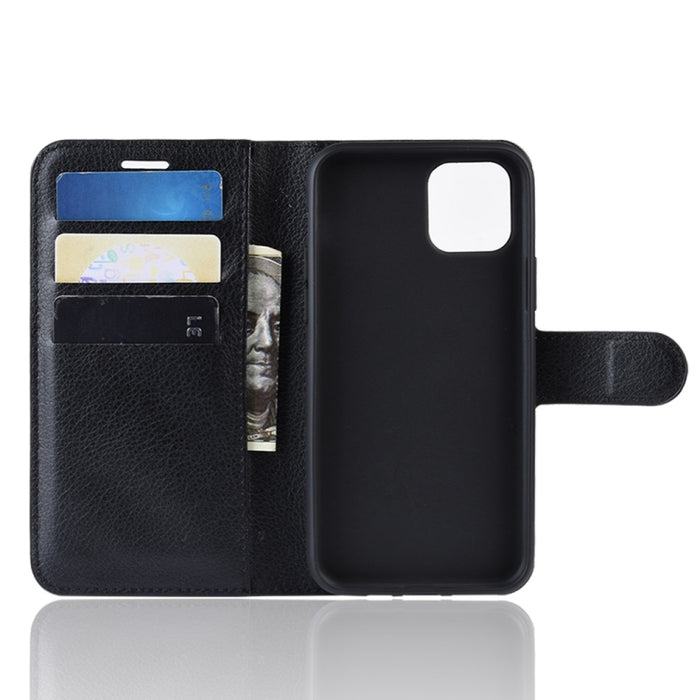 Litchi Skin PU Funda de cuero con soporte para billetera móvil para iPhone XI Max (2019)