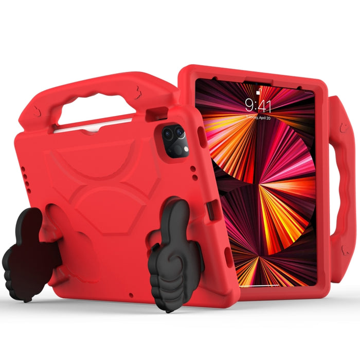 Material de EVA para niños, cubierta protectora plana anticaída, carcasa protectora con soporte para pulgar, For iPad Pro 11 (2021)
