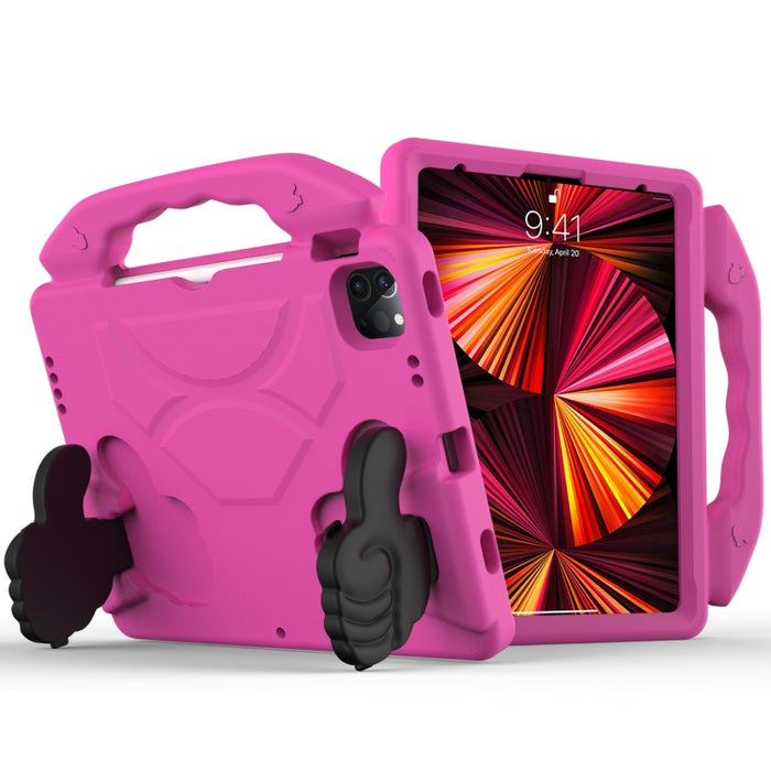 Material de EVA para niños, cubierta protectora plana anticaída, carcasa protectora con soporte para pulgar, For iPad Pro 11 (2021)
