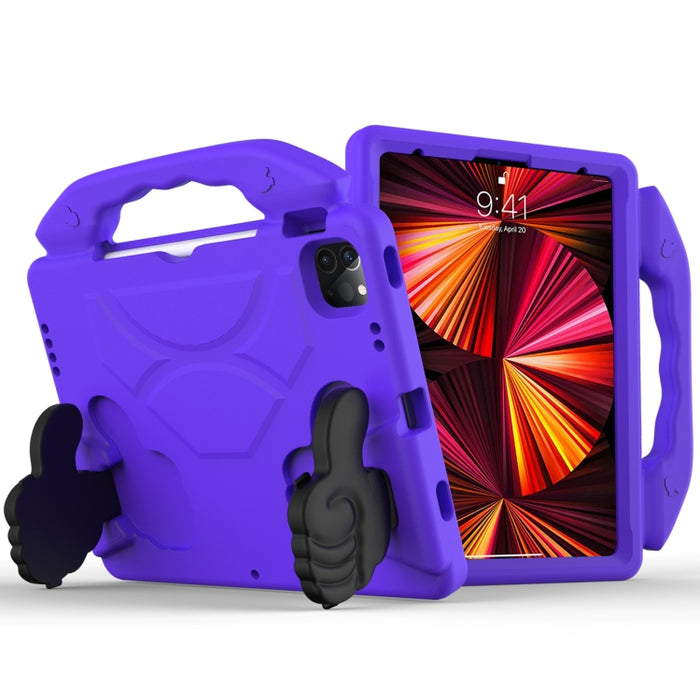 Material de EVA para niños, cubierta protectora plana anticaída, carcasa protectora con soporte para pulgar, For iPad Pro 11 (2021)