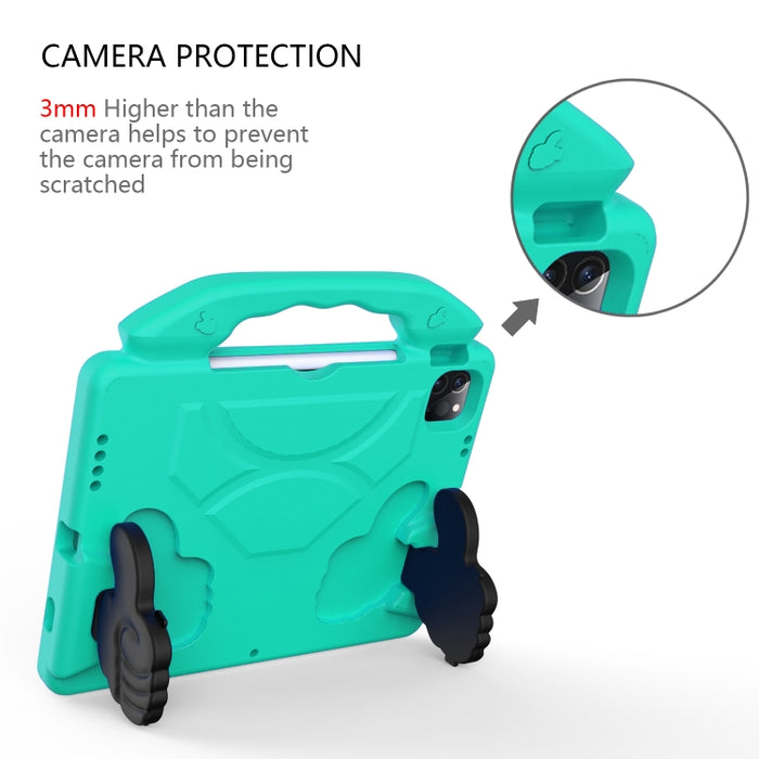 Material de EVA para niños, cubierta protectora plana anticaída, carcasa protectora con soporte para pulgar, For iPad Pro 11 (2021)