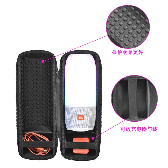 Para JBL pulse 3/charge 3/Charge 4/ Pulse 4 altavoz viaje EVA funda de transporte bolso de hombro negro
