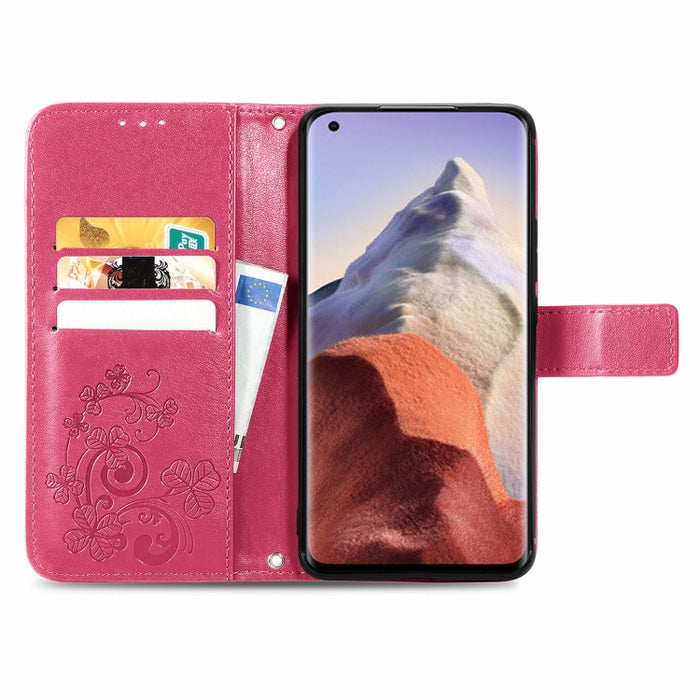 Estuche de cuero con protección para teléfono móvil con hebilla en relieve y cierre de cuatro hojas con cordón y ranura para tarjeta y función de billetera y soporte, For Samsung Galaxy A22 5G, For Samsung Galaxy A22 4G, For Samsung Galaxy F62/M62     ...
