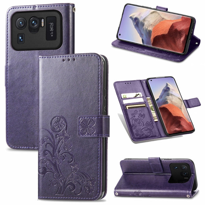 Estuche de cuero con protección para teléfono móvil con hebilla en relieve y cierre de cuatro hojas con cordón y ranura para tarjeta y función de billetera y soporte, For Samsung Galaxy A22 5G, For Samsung Galaxy A22 4G, For Samsung Galaxy F62/M62     ...