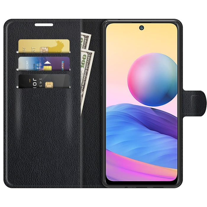 Para Xiaomi Redmi Note 10 5G Litchi Texture Funda protectora con tapa horizontal con soporte y ranuras para tarjetas y billetera, For Xiaomi Redmi Note 10 5G