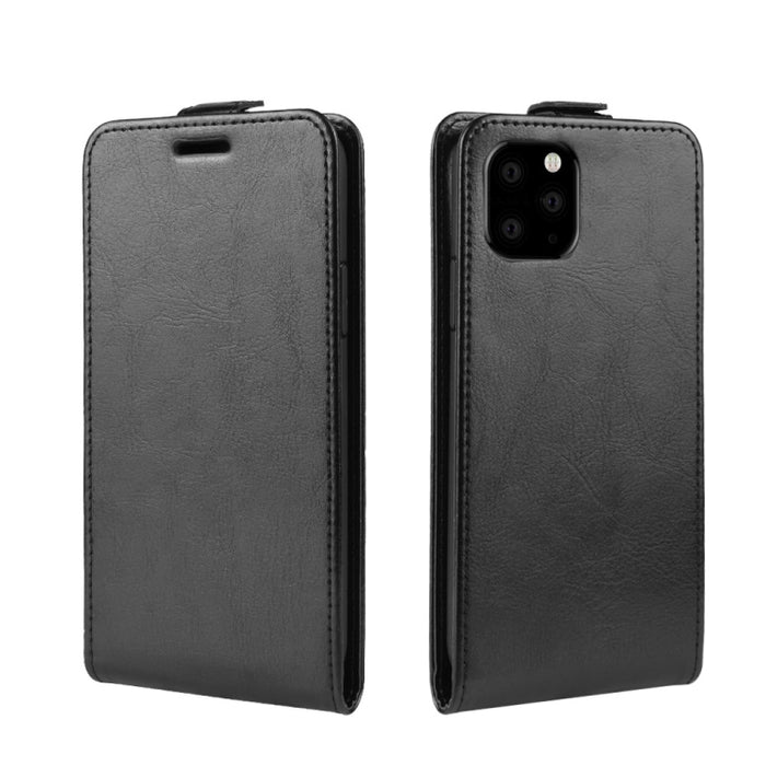 Estuche protector de cuero con tapa vertical Crazy Horse para iPhone 6 / 5 (2019)