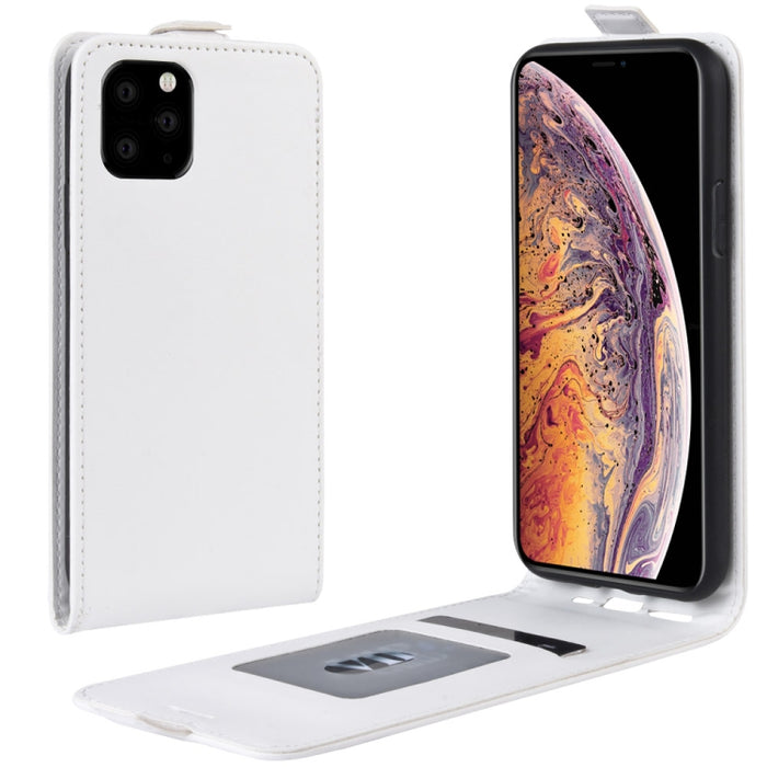 Estuche protector de cuero con tapa vertical Crazy Horse para iPhone 6 / 5 (2019)