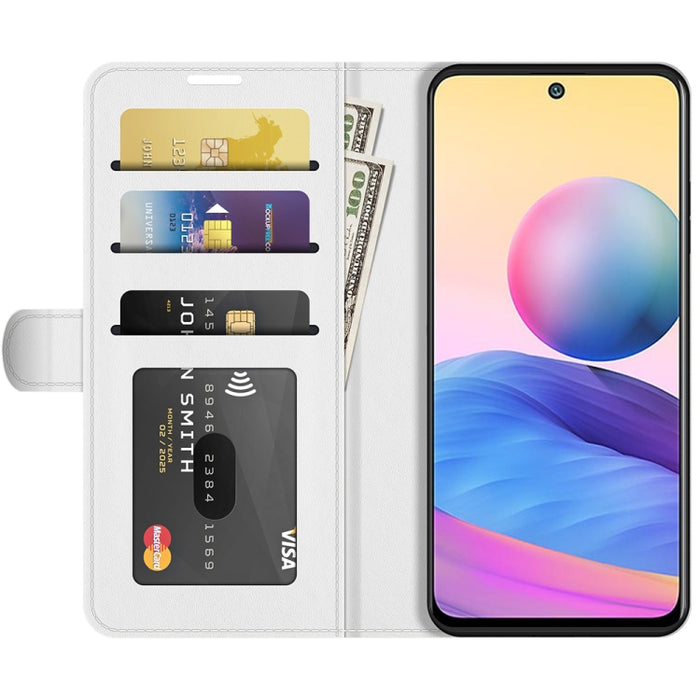 Para Xiaomi Redmi Note 10 5G R64 Texture Single Horizontal Flip Funda protectora con soporte y ranuras para tarjetas y billetera y marco de fotos, For Xiaomi Redmi Note 10 5G
