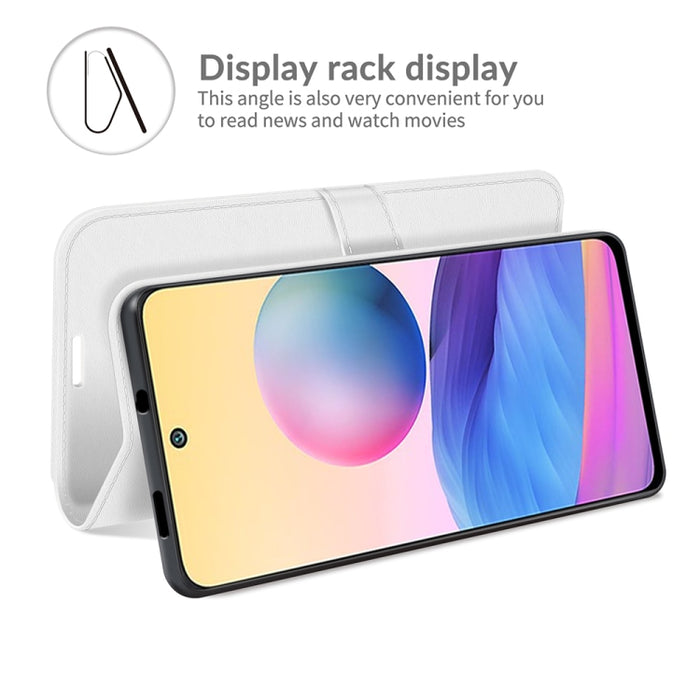 Para Xiaomi Redmi Note 10 5G R64 Texture Single Horizontal Flip Funda protectora con soporte y ranuras para tarjetas y billetera y marco de fotos, For Xiaomi Redmi Note 10 5G
