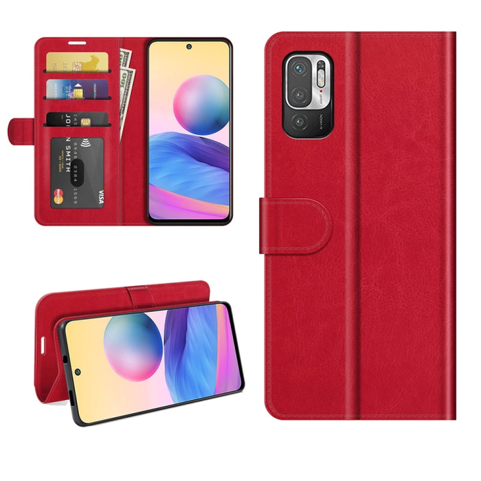 Para Xiaomi Redmi Note 10 5G R64 Texture Single Horizontal Flip Funda protectora con soporte y ranuras para tarjetas y billetera y marco de fotos, For Xiaomi Redmi Note 10 5G