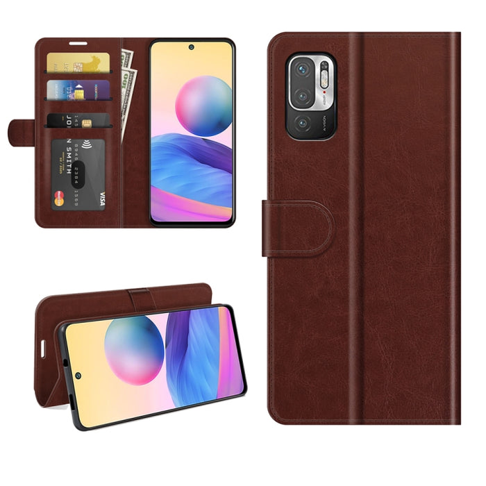 Para Xiaomi Redmi Note 10 5G R64 Texture Single Horizontal Flip Funda protectora con soporte y ranuras para tarjetas y billetera y marco de fotos, For Xiaomi Redmi Note 10 5G