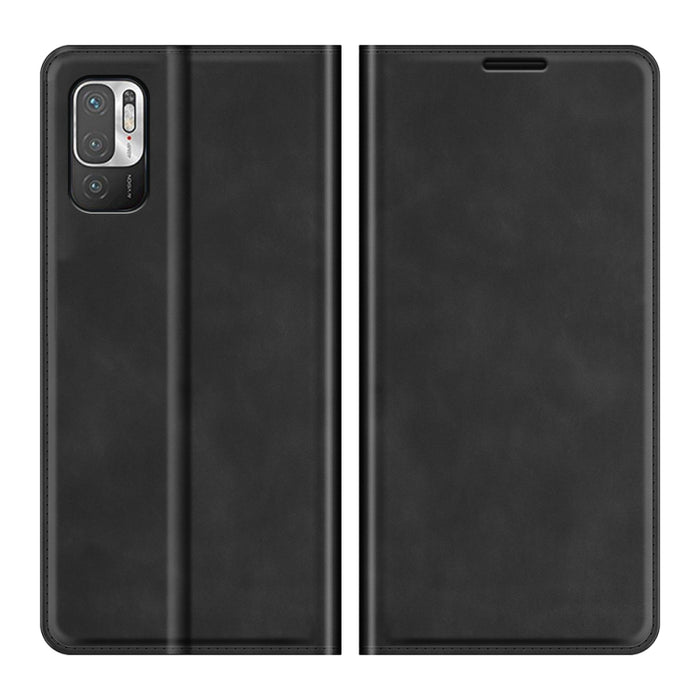 Para Xiaomi Redmi Note 10 5G Funda de cuero de succión magnética de negocios de piel retro con soporte y ranuras para tarjetas y billetera, For Xiaomi Redmi Note 10 5G