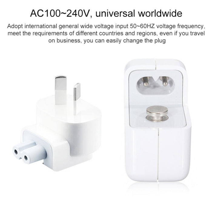 Cargador de viaje con puerto USB de 12W para series de iPad/serie de iPod/serie de iPhone, enchufe AU