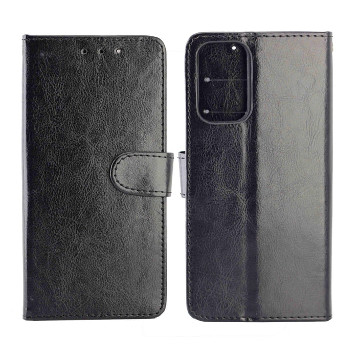 Estuche protector con tapa horizontal de cuero con textura de caballo loco con soporte y ranuras para tarjetas y billetera y marco de fotos, For Xiaomi Redmi Note10 Pro, For Xiaomi Redmi Note10 4G, For OPPO A54 4G, For OPPO F19 Pro / A94 4G / Reno F   ...