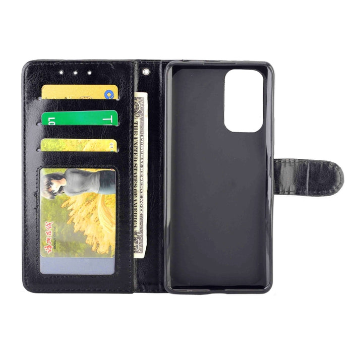 Estuche protector con tapa horizontal de cuero con textura de caballo loco con soporte y ranuras para tarjetas y billetera y marco de fotos, For Xiaomi Redmi Note10 Pro, For Xiaomi Redmi Note10 4G, For OPPO A54 4G, For OPPO F19 Pro / A94 4G / Reno F   ...