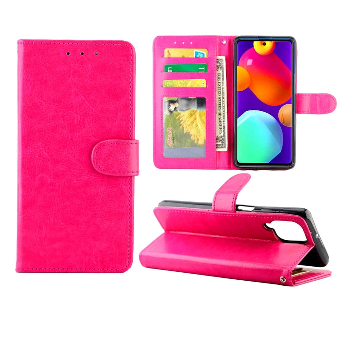 Estuche protector con tapa horizontal de cuero con textura de caballo loco con soporte y ranuras para tarjetas y billetera y marco de fotos, For Xiaomi Redmi Note10 Pro, For Xiaomi Redmi Note10 4G, For OPPO A54 4G, For OPPO F19 Pro / A94 4G / Reno F   ...