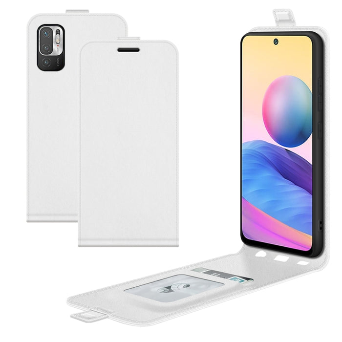 Para Xiaomi Redmi Note 10 5G R64 Textura Funda protectora de cuero con tapa vertical única con ranuras para tarjetas y marco de fotos, For Xiaomi Redmi Note 10 5G