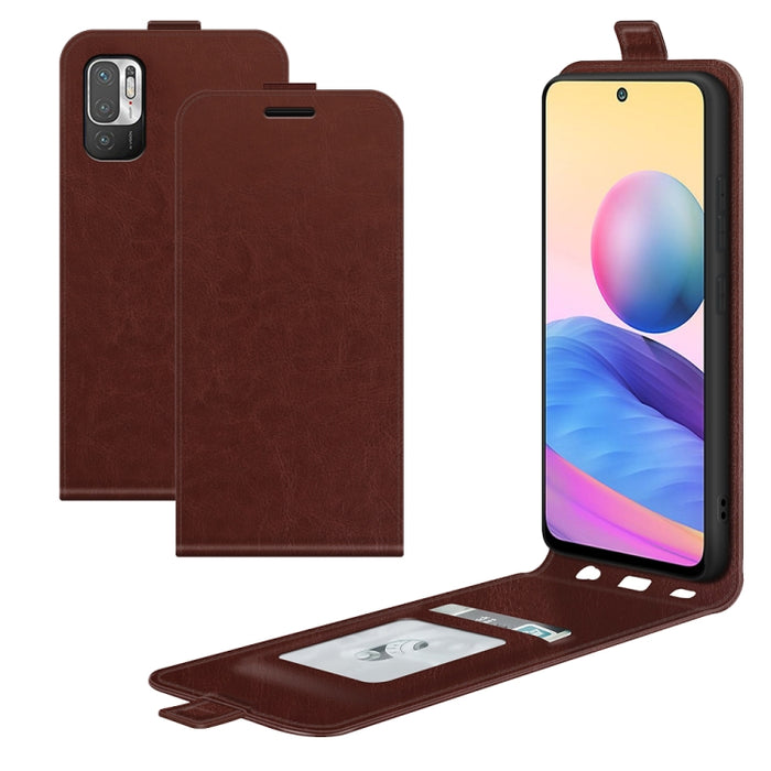 Para Xiaomi Redmi Note 10 5G R64 Textura Funda protectora de cuero con tapa vertical única con ranuras para tarjetas y marco de fotos, For Xiaomi Redmi Note 10 5G