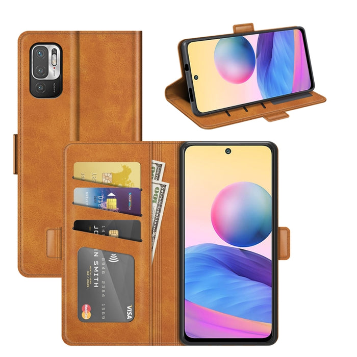 Para Xiaomi Redmi Note 10 5G Funda de cuero con tapa horizontal con hebilla magnética de doble cara con soporte, ranuras para tarjetas y billetera, For Xiaomi Redmi Note 10 5G