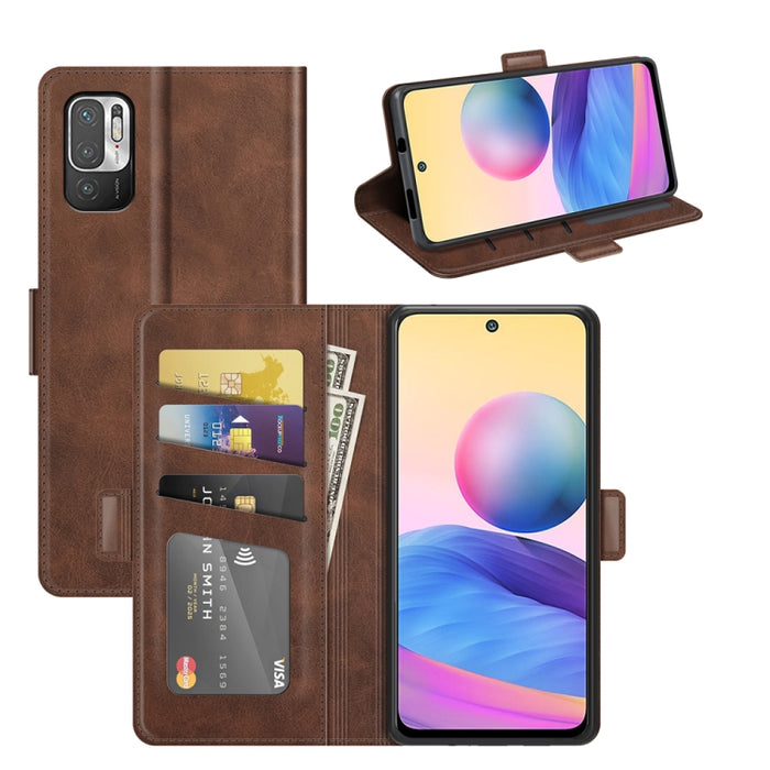 Para Xiaomi Redmi Note 10 5G Funda de cuero con tapa horizontal con hebilla magnética de doble cara con soporte, ranuras para tarjetas y billetera, For Xiaomi Redmi Note 10 5G