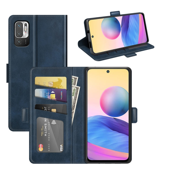 Para Xiaomi Redmi Note 10 5G Funda de cuero con tapa horizontal con hebilla magnética de doble cara con soporte, ranuras para tarjetas y billetera, For Xiaomi Redmi Note 10 5G
