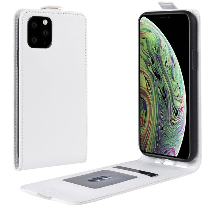 Estuche protector de cuero con tapa vertical Crazy Horse para iPhone XI (2019)