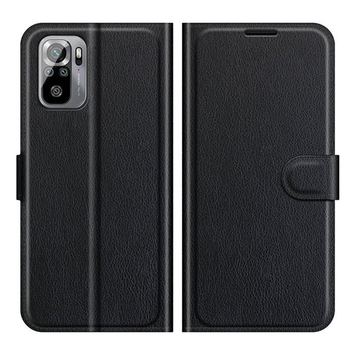 Para Xiaomi Redmi Note 10 4G / Note 10S Litchi Texture Funda protectora con tapa horizontal con soporte, ranuras para tarjetas y billetera, For Xiaomi Redmi Note 10 4G