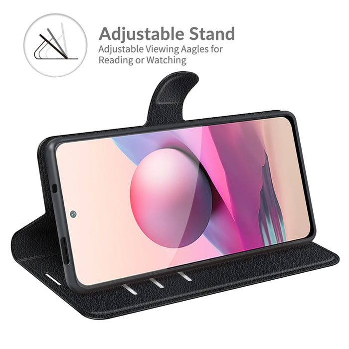 Para Xiaomi Redmi Note 10 4G / Note 10S Litchi Texture Funda protectora con tapa horizontal con soporte, ranuras para tarjetas y billetera, For Xiaomi Redmi Note 10 4G