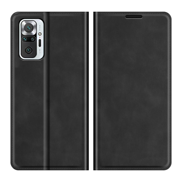 Para Xiaomi Redmi Note 10 Pro / Note 10 Pro Max Funda de cuero con ventosa magnética de negocios de piel retro con soporte, ranuras para tarjetas y billetera, For Xiaomi Redmi Note 10 Pro
