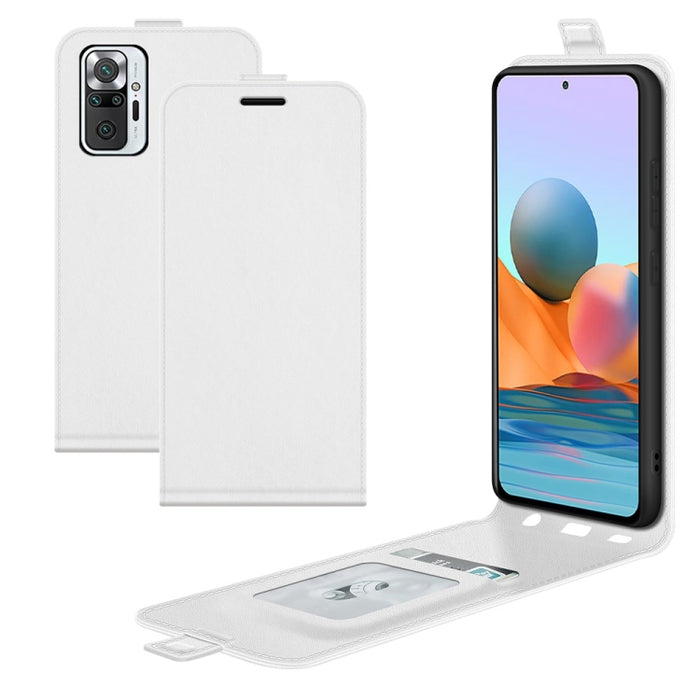 Para Xiaomi Redmi Note 10 Pro / Note 10 Pro (versión india) / Note 10 Pro Max R64 Textura Funda protectora de cuero con tapa vertical única con ranuras para tarjetas y marco de fotos, For Xiaomi Redmi Note 10 Pro