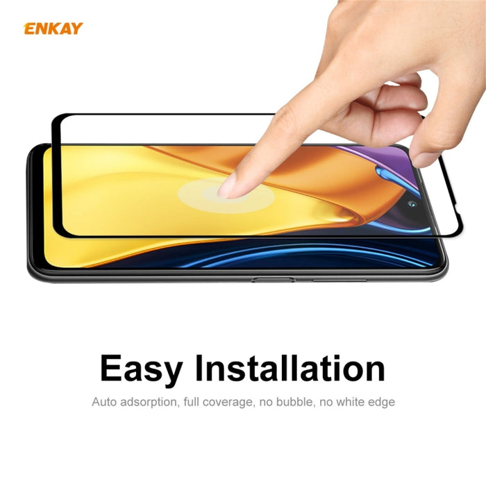 10 PCS ENKAY Hat-Prince Full Glue 0.26mm 9H 2.5D Película de cobertura total de vidrio templado, For Nokia X10 / X20(10pcs）, For Xiaomi Poco M3 Pro / Redmi Note 10 5G(10pcs)