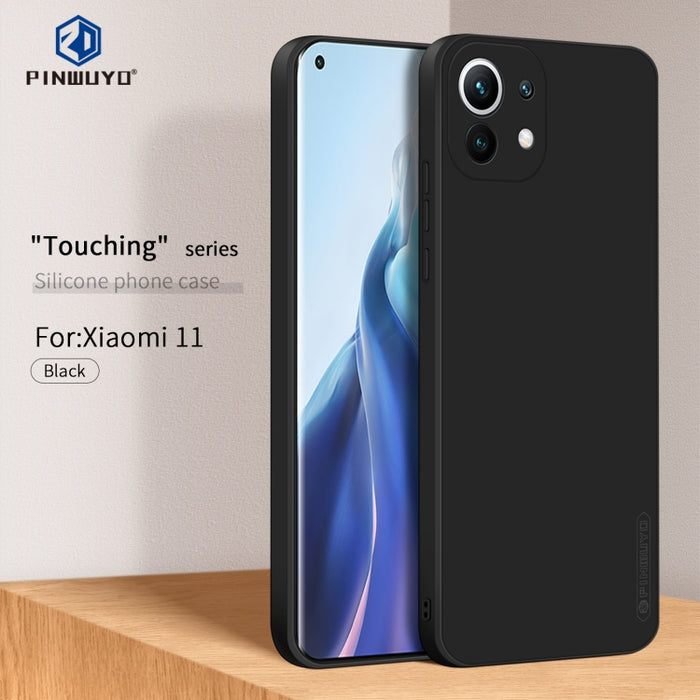 PINWUYO Touching Series Funda de silicona líquida TPU a prueba de golpes, For Xiaomi Mi 11, For Xiaomi Mi 11 Lite, For Xiaomi Mi 11 Ultra
