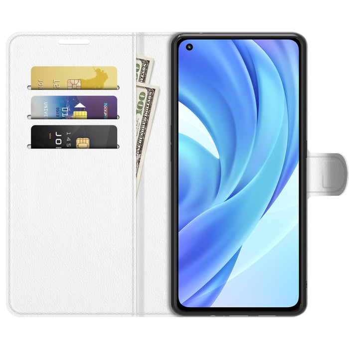 Para Xiaomi Mi 11 Lite 4G / 5G Litchi Texture Funda protectora con tapa horizontal con soporte, ranuras para tarjetas y billetera, For Xiaomi Mi 11 Lite 4G / 5G