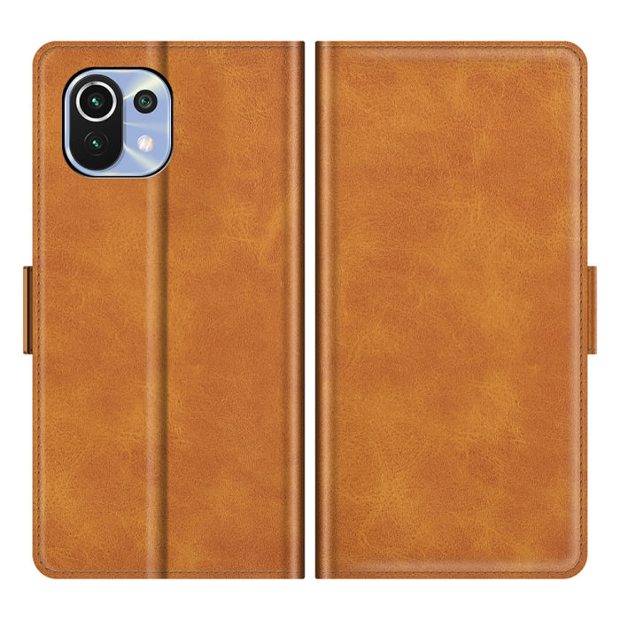 Para Xiaomi Mi 11 Lite 4G / 5G Estuche de cuero con tapa horizontal con hebilla magnética de doble cara con soporte, ranuras para tarjetas y billetera, For Xiaomi Mi 11 Lite 4G / 5G