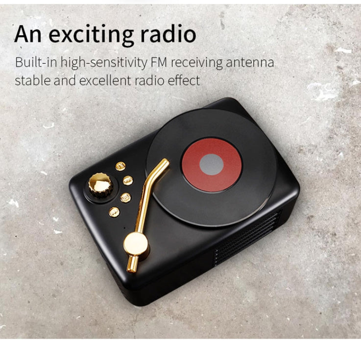 Estilo retro, antena receptora FM incorporada de alta sensibilidad, viaje a largo plazo