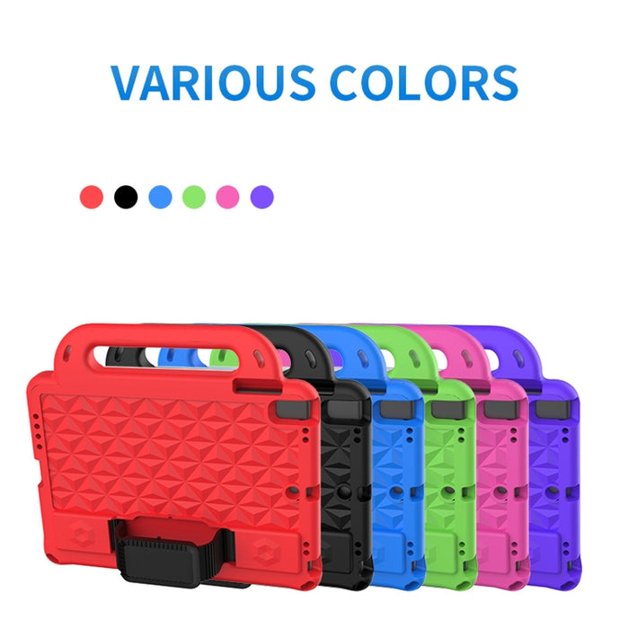 Funda protectora de manga anticaída a prueba de golpes de EVA Diamond Series con soporte y correa, For iPad Air / Air 2 / Pro 9.7 / 9.7 2017/ 2018