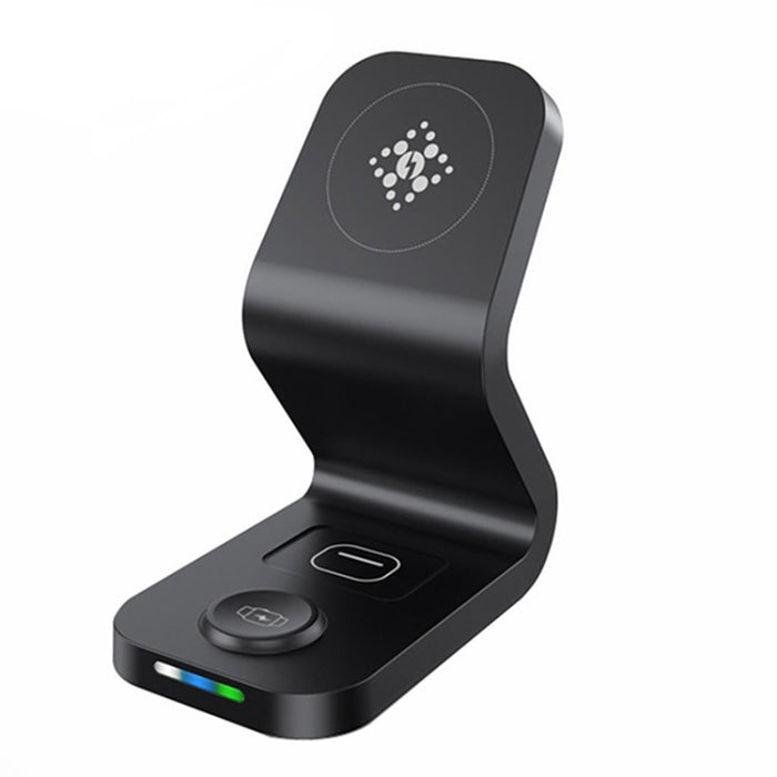 B-13 15W Max 3 en 1 Cargador inalámbrico magnético para teléfonos móviles, Apple Watch y AirPods
